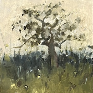 Apple Tree in the Rain